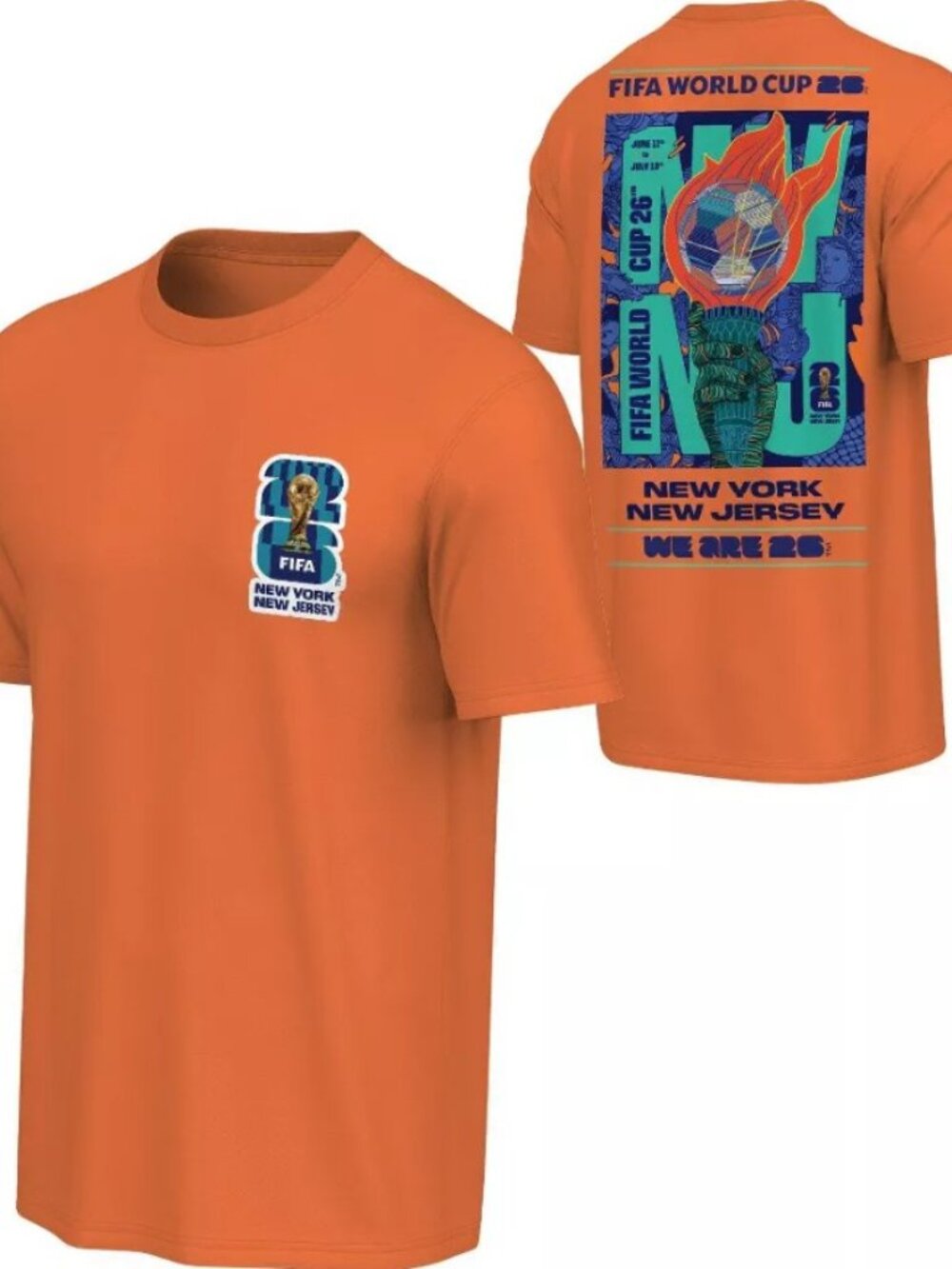 FIFA Soccer World Cup 2026 NYC/NJ Host Matching Tee & Sunglasses (NEW W TAGS)